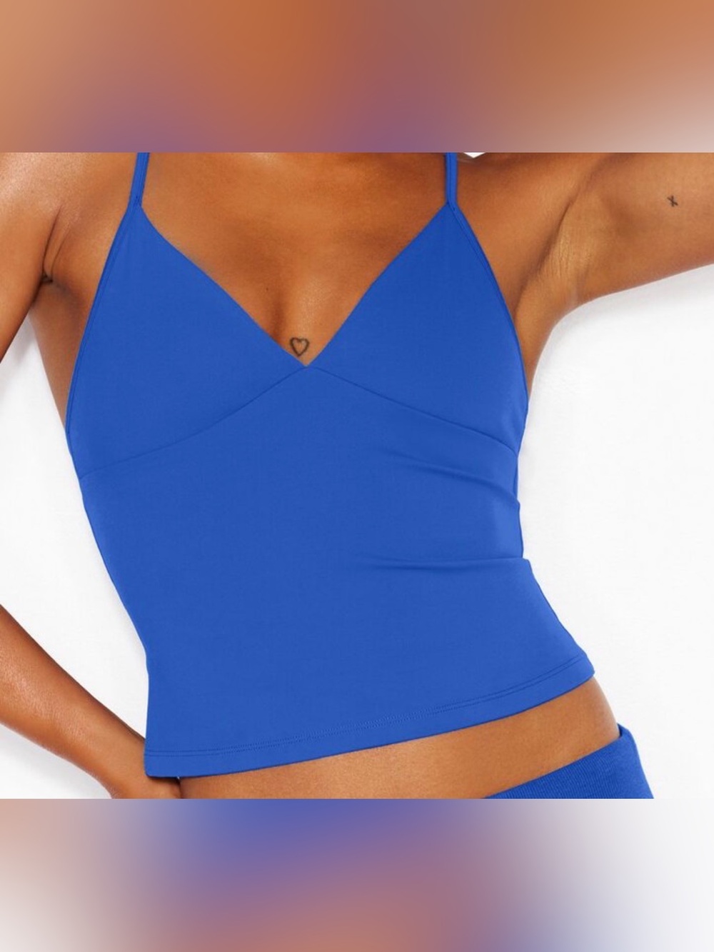 Garage sleek plung tank- electric blue